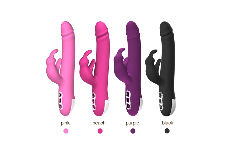 Thrusting G Spot Rabbit Dildo Vibrator, Tongue Licking Rotating Vibrating Women Couples Adult Sex Toys,  Female Clitoris Vibrator Wand Stimulator Sex Toy, Dildos Vibrators for Woman Her Pleasure