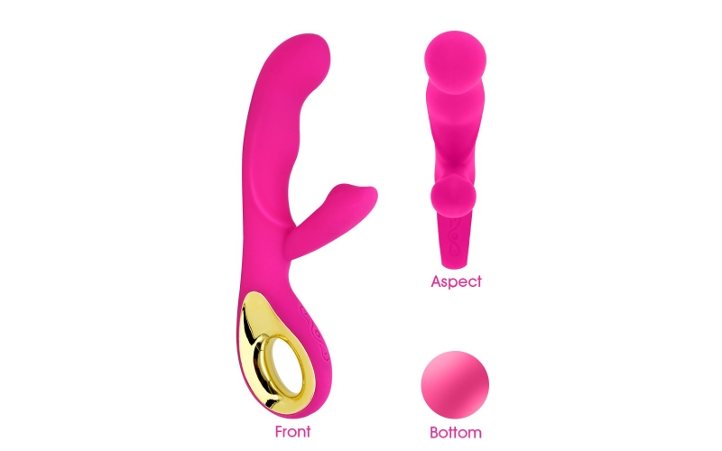 3 in 1 AV Massage Wand Dildo Vibrator G Spot Vagina Clitoral Nipple Stimulator with Heating Function for Women, 10 Frequencies 10 speeds Vibrations Dual Motor Personal Massager Masturbator (Purple)